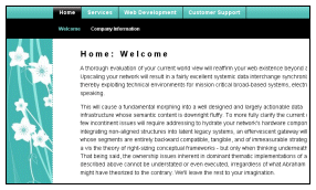 Teal CSS template